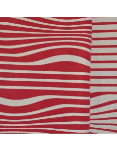 Tissu Illusion rouge laque Jean Paul Gaultier