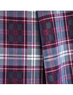 Tissu Kilt bordeaux Jean Paul Gaultier