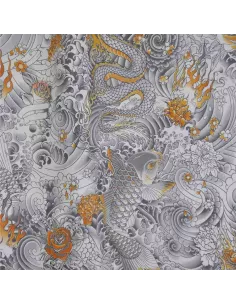 Tissu Rock Gold - Jean Paul Gaultier