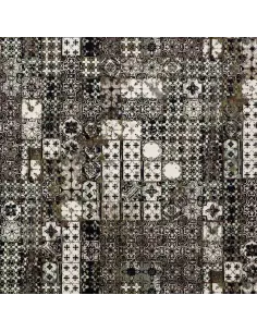 Tissu Azulejos Brun - Jean Paul Gaultier