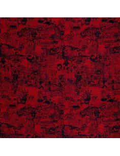 Tissu Street Rouge, Jean Paul Gaultier