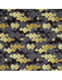 Velours Hana Kiriko Noir gris - K3 design by Kenzo Takada