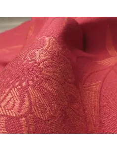 Tissu Pivoines jacquard rouge K3 design by Kenzo Takada 2
