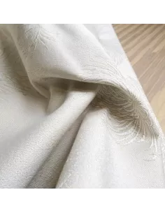 Tissu Kiku Awase jacquard ivoire K3 design by Kenzo Takada 2