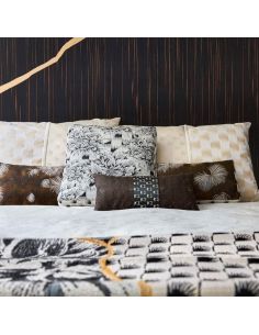 Coussin rectangulaire Kaede Ikat naturel K3 by Kenzo Takada 2