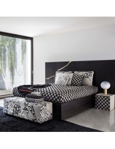 Tissu Hana Kasuri Noir - K3 design by Kenzo Takada 2