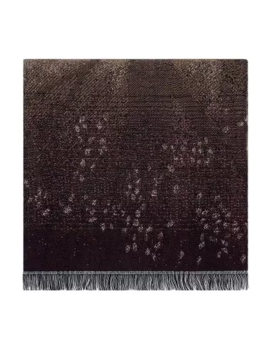 Plaid frangé Shinlin motif paysage forestier K3 by Kenzo Takada