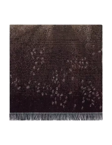 Plaid frangé Shinlin motif paysage forestier K3 by Kenzo Takada