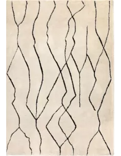 Tapis Luce Neige 160x230 ou 200x290 en polyester Vivaraise