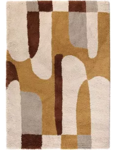 Tapis Tahina Vivaraise aux couleurs chaleureuses 160x230 - 200x290 cm