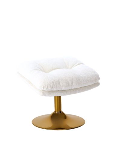 Fauteuil Memento Blanc Pied Gold | Athezza