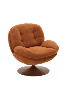 Fauteuil Pivotant Memento Retro Fox - Piètement Noyer | Athezza