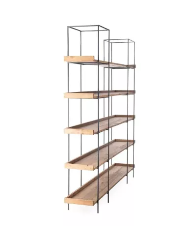 Étagère Schola d’Athezza – Design industriel bois et métal