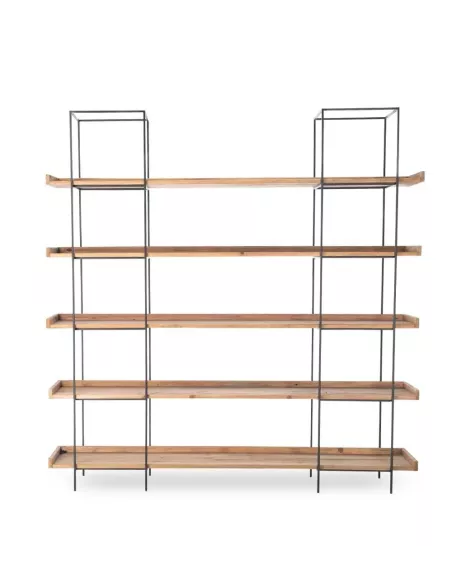 Étagère Schola d’Athezza – Design industriel bois et métal