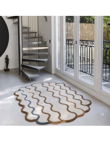 Tapis Coquillage Edito Paris – Design organique ovale
