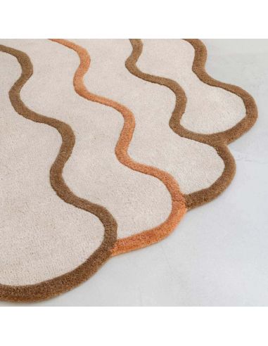 Tapis Coquillage Edito Paris – Design organique ovale