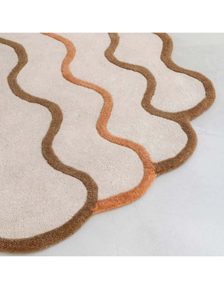 Tapis Coquillage Edito Paris – Design organique ovale
