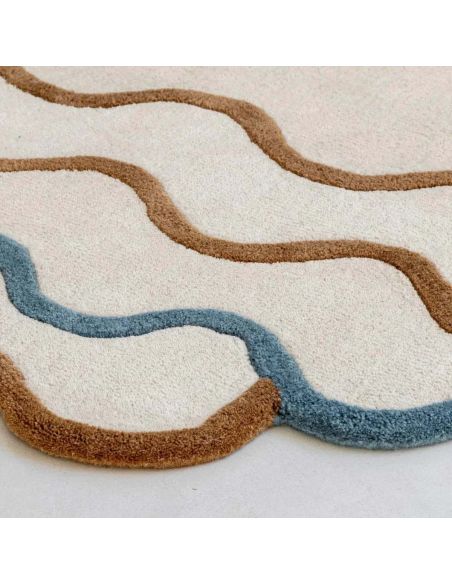 Tapis Coquillage Edito Paris – Design organique ovale