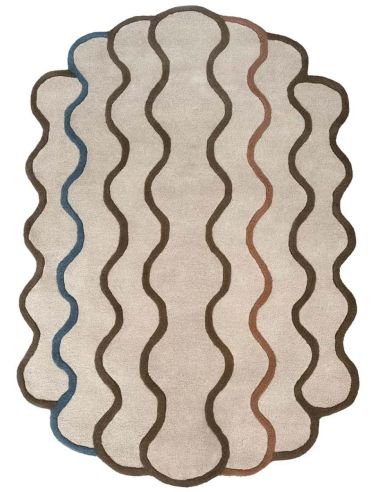 Tapis Coquillage Edito Paris – Design organique ovale