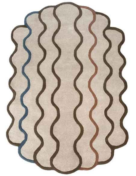 Tapis Coquillage Edito Paris – Design organique ovale