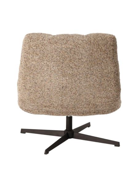 Fauteuil Montclar beige chiné Athezza bouclé design