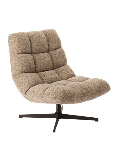 Fauteuil Montclar beige chiné Athezza bouclé design