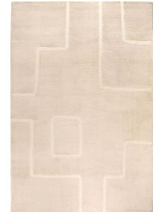 Tapis Louisa Neige 160x230 ou 200x290 en polyester Vivaraise