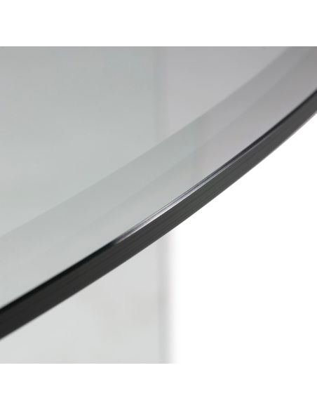 Table de repas ronde en verre 135 cm | Thai Natura