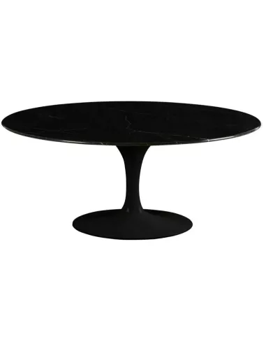 Table Marbella Ovale Noire Marbre 180 cm - Athezza | Deco en Ligne