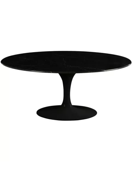 Table Marbella Ovale Noire Marbre 180 cm - Athezza | Deco en Ligne