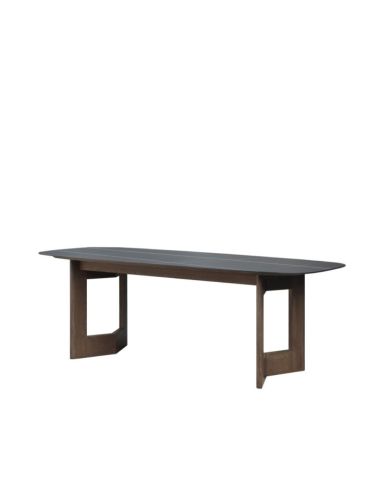 Table Ovale Manre Noire Pierre Frittée | Athezza