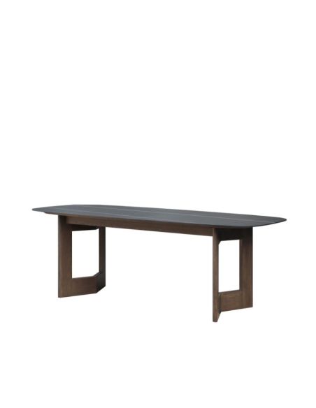 Table Ovale Manre Noire Pierre Frittée | Athezza