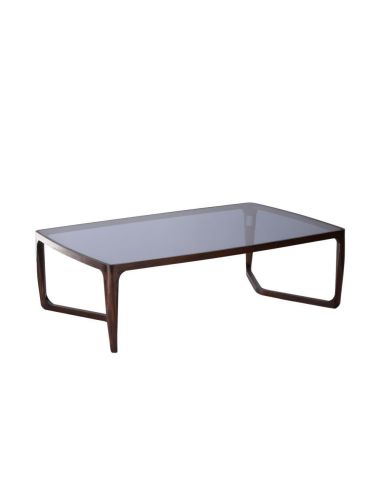 Table Basse Rectangle Arco en Frêne et Verre - Athezza
