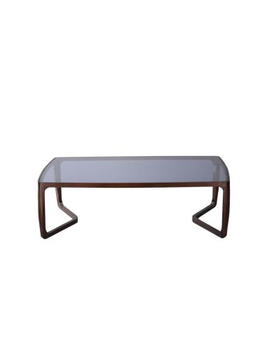 Table Basse Rectangle Arco en Frêne et Verre - Athezza