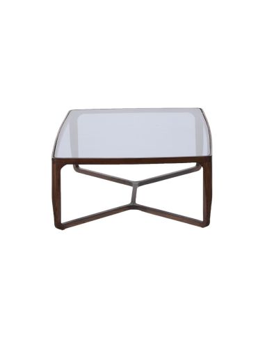 Table Basse Rectangle Arco en Frêne et Verre - Athezza