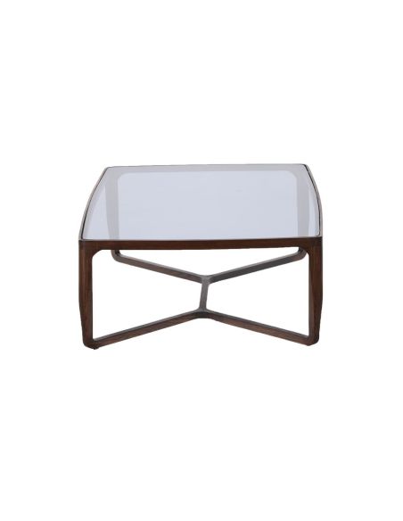 Table Basse Rectangle Arco en Frêne et Verre - Athezza