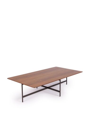 Table Basse Rectangulaire Surrey Bois et Métal | Athezza