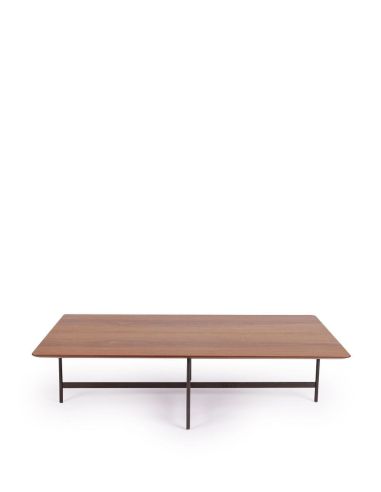 Table Basse Rectangulaire Surrey Bois et Métal | Athezza