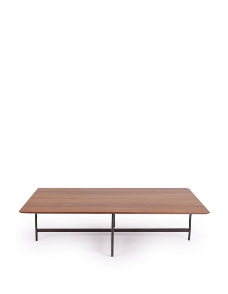 Table Basse Rectangulaire Surrey Bois et Métal | Athezza