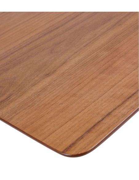 Table Basse Carrée Surrey 100x100 Bois et Métal | Athezza