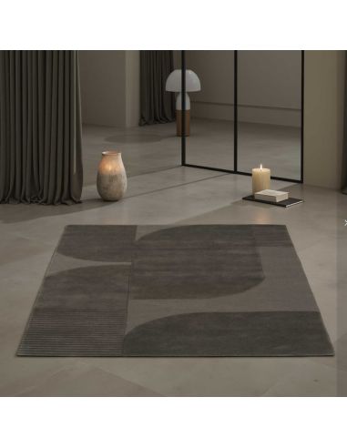 Tapis Vassily Kaki - Idaho Éditions | Laine Naturelle | DecoenLigne