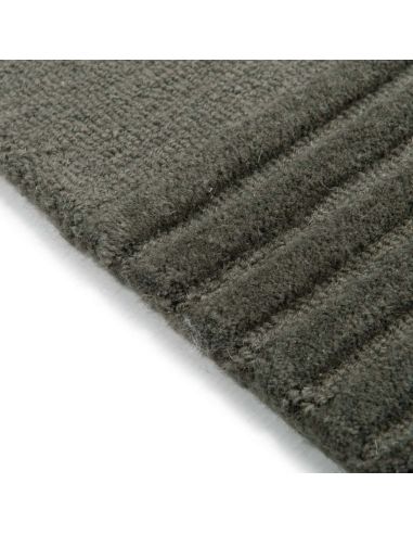 Tapis Vassily Kaki - Idaho Éditions | Laine Naturelle | DecoenLigne