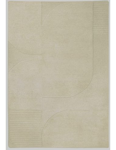 Tapis Vassily Sable - Idaho Éditions | Laine Naturelle | DecoenLigne