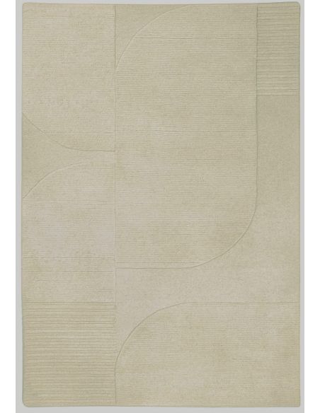 Tapis Vassily Sable - Idaho Éditions | Laine Naturelle | DecoenLigne