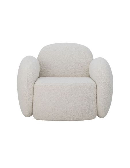 Fauteuil Bouclette Blanche Zanno | Bloomingville