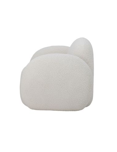 Fauteuil Bouclette Blanche Zanno | Bloomingville