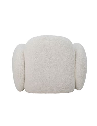 Fauteuil Bouclette Blanche Zanno | Bloomingville