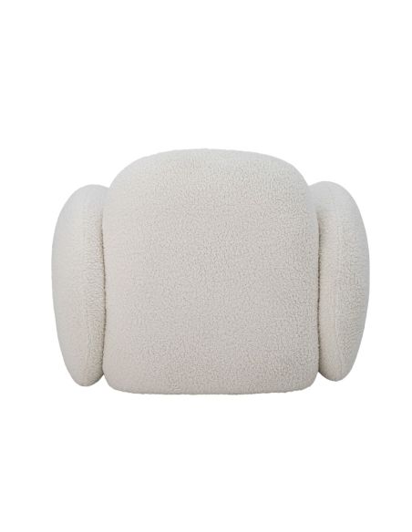 Fauteuil Bouclette Blanche Zanno | Bloomingville
