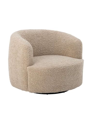 Fauteuil Pivotant Bouclette Bocca | Bloomingville