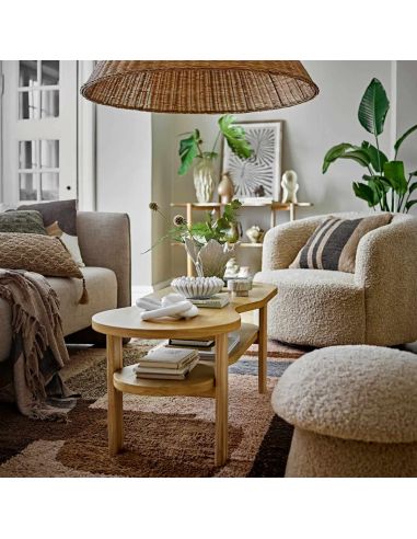 Fauteuil Pivotant Bouclette Bocca | Bloomingville
